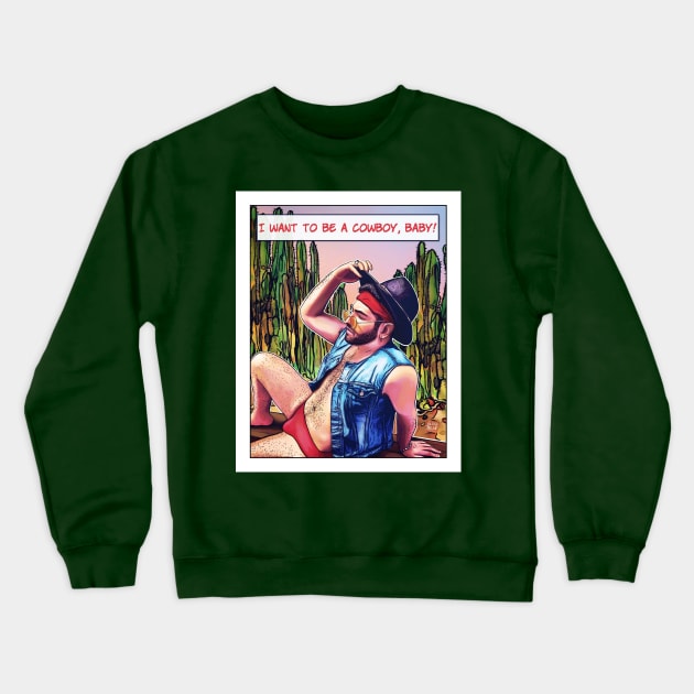 Cowboy Crewneck Sweatshirt by JasonLloyd